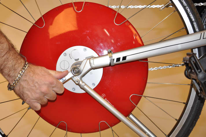 The red power disc