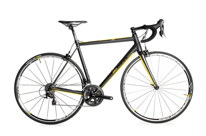   The test bike: Rose Xeon with Shimano 105 2015