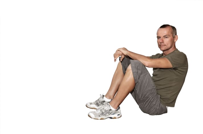   RAAM-Finisher Michael Nehls trainierte in der Sauna. "Das machte keinen Spaß, aber ich kam sehr gut mit der Hitze zurecht."