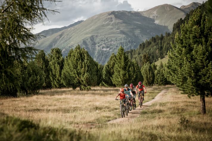 Auf dem Plamort-Trail kurz vor der italienischen Grenze.