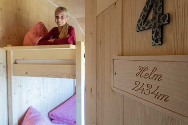 Wenn es nach Sophie ginge, hätte die Helmhütte ausreichend Wellness zu bieten. Doch hier konnte sich ihre Mutter durchsetzen.