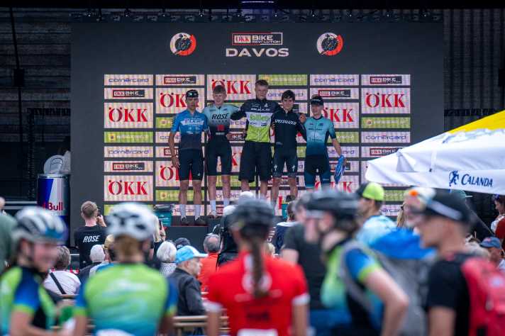 After his victory, Elias stood at the top of the podium!