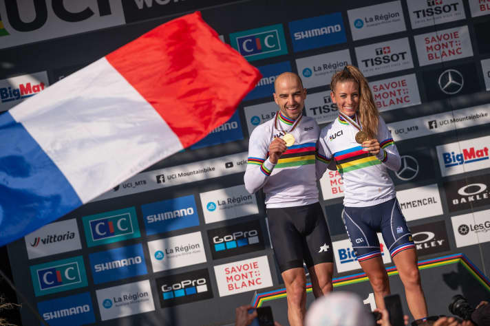 Ferrand-Prevot and Schurter both make history at the UCI XC World Championships Les Gets.