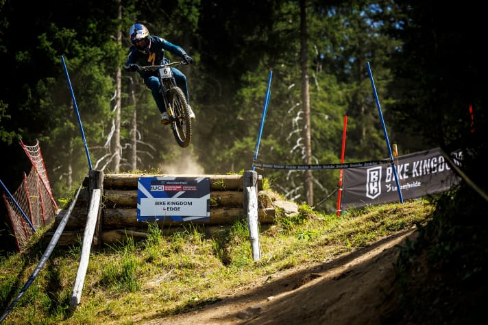 Der junge Kanadier Finn Iles wartet schon lange auf seinen ersten Worldcup-Sieg. In Lenzerheide fuhr er einen souveränen auf Platz 2. | Fotograf: Sven Martin