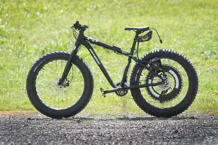   Five-hp monster: The concept fatbike from Corratec.