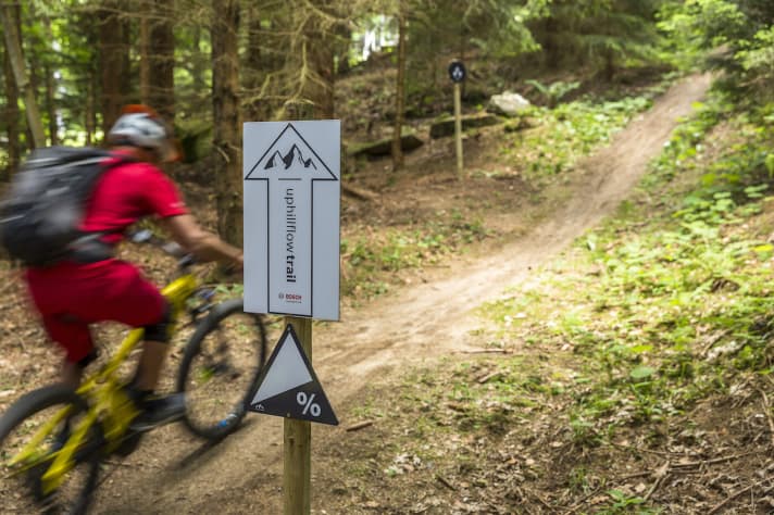   Zwei steile Rampen fordern den Motor, da ist man froh um die höchste Unterstützungsstufe.