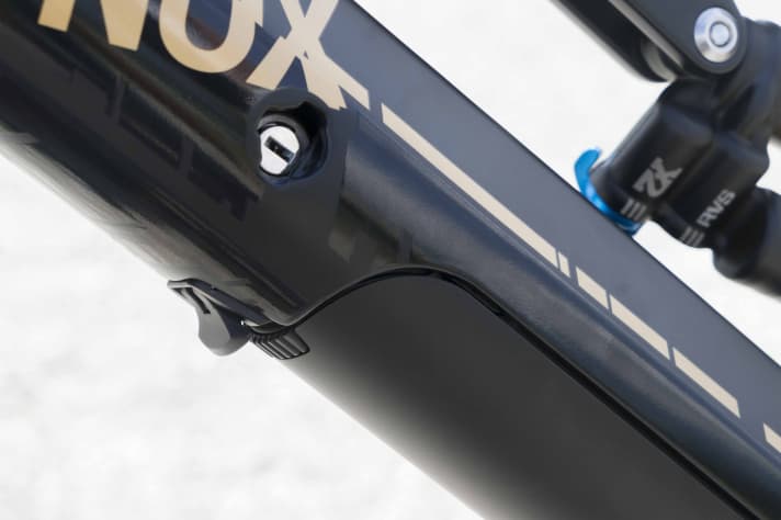   An den Showbikes haben wir einen neuen Verschlussmechanismus gesichtet. Detaillierte Infos dazu will Fazua bald veröffentlichen.