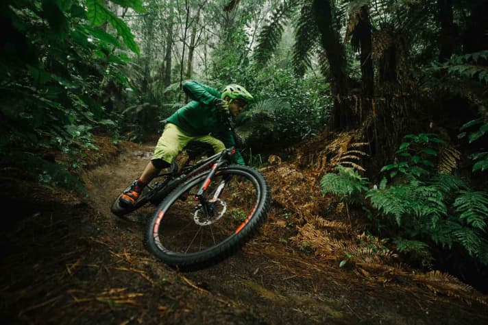   Even on winding trails, the 29er geometry impresses with its playful handling.