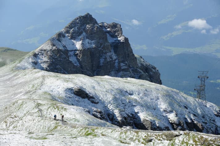   Sommer 2011: Auch der Winter schaute über Nacht mal kurz vorbei.