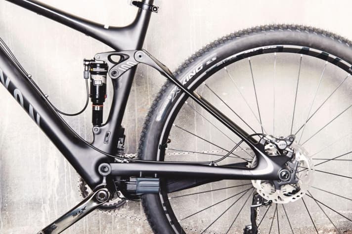   Canyon: relatively comfortable and sensitive rear suspension.