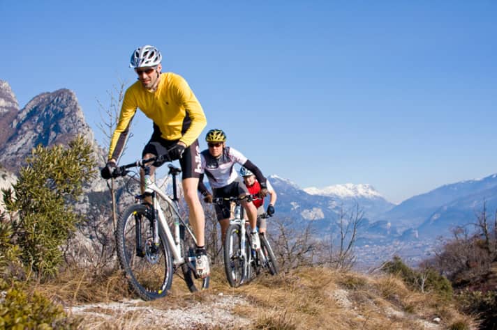   Hardtail test on Lake Garda