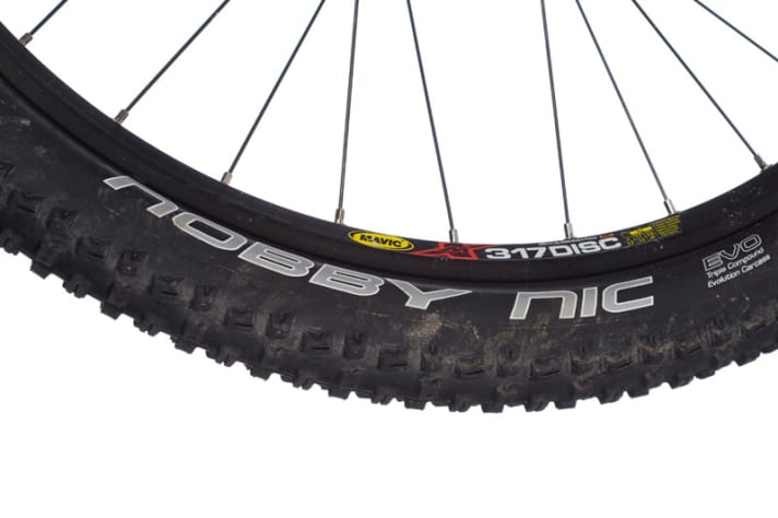   ALU: Die Standardversion des Nobby Nic ist verbaut.