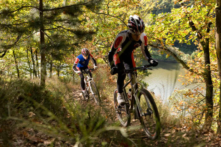   Im Schatten des Outlet-Tourismus’: Die MTB-Trails im Saarland sind zahlreich, aber nur Eingeweihten bekannt.