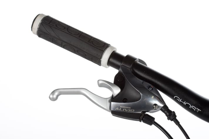   Star Wars: Die Shimano-Alivio-Schalt/Bremshebel-Kombination sieht aus wie vom anderenStern. Funktion: gewöhnungsbedürftig.
