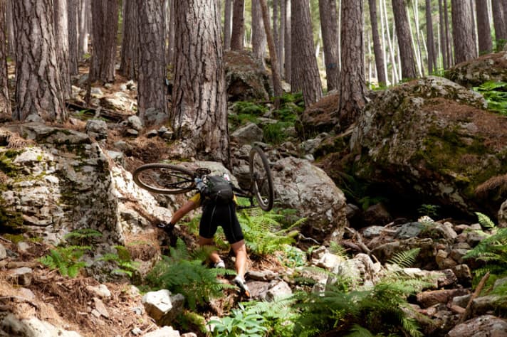 Noch zwei Stunden, dann ist es geschafft: Der Anstieg in der Spelunca-Schlucht zehrt an den Kräften. | n.