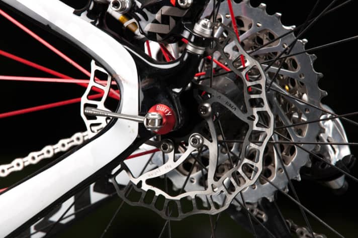   Auf den Spuren des WM-Dritten aus Südafrika: Burry Standers Schnellspanner schmücken das Specialized.