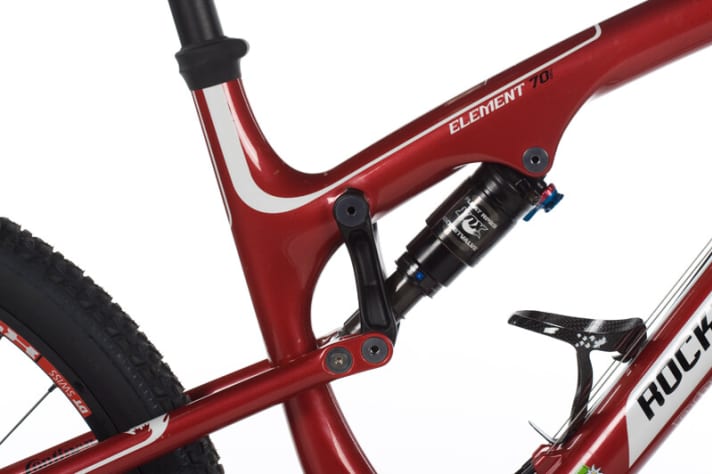   Longer rocker and damper provide 20 mm more travel on the MSL (top) ...