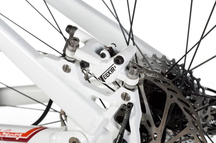   The threaded inserts on the brake mount are interchangeable. Safe is safe.