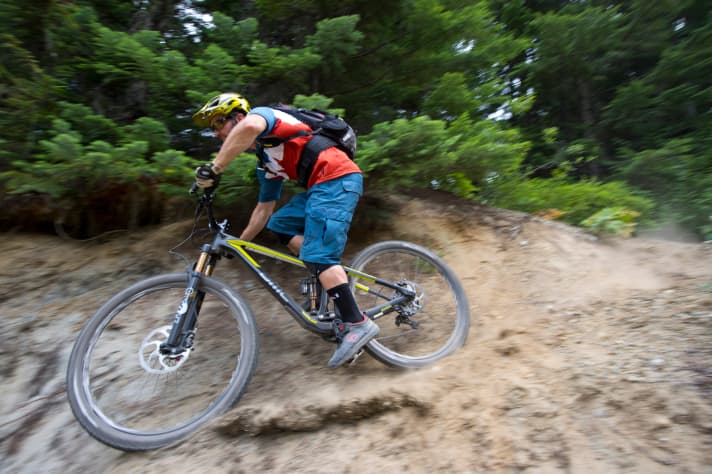   The Trailfox model in action during the first test.