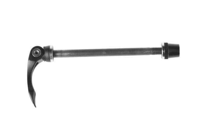   Tends more towards a thru axle. A 9mm quick release.