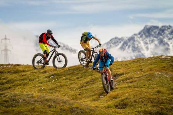 If the weight and tyres are right, even normal tours are no problem. There are only real advantages on demanding surfaces.