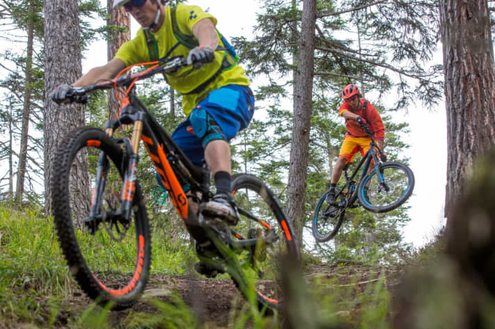   Die Paradedisziplin eines Enduros: Spaß auf knackigen Trails vermitteln.