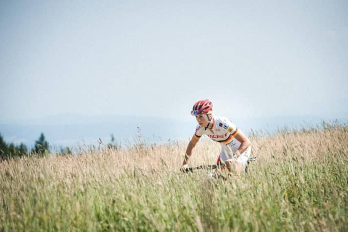   Helen Grobert's training area: <a href="touren/deutschland/hometrails-3-mtb-kurz-touren-im-schwarzwald/a26799.html" rel="noopener noreferrer">In the southern Black Forest, she showed us her home trails in 2015.</a>