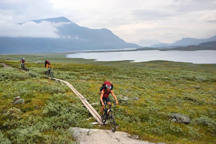   The best time of year for the Kungsleden by mountain bike is August and September.