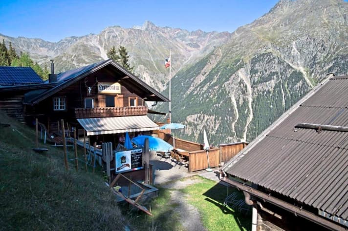   Die Leiter Alm lädt auf der Gletscherrunde zum Einkehrschwung.