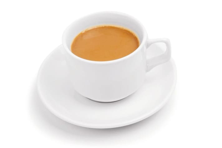   Milk or coffee cream takes some acidity out of the coffee and adds calories.