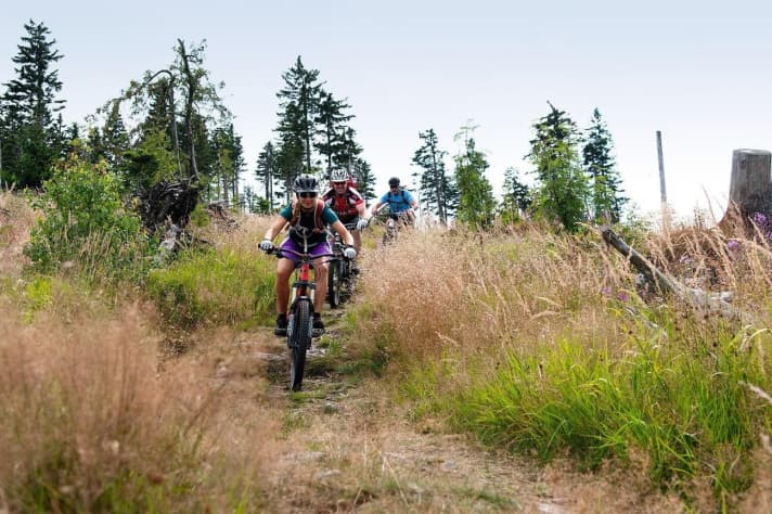   Der Kniaschlewara-Trail: Betonung übrigens auf dem Knia. Die knackigen Gegenanstiege gaben ihm seinen Namen.