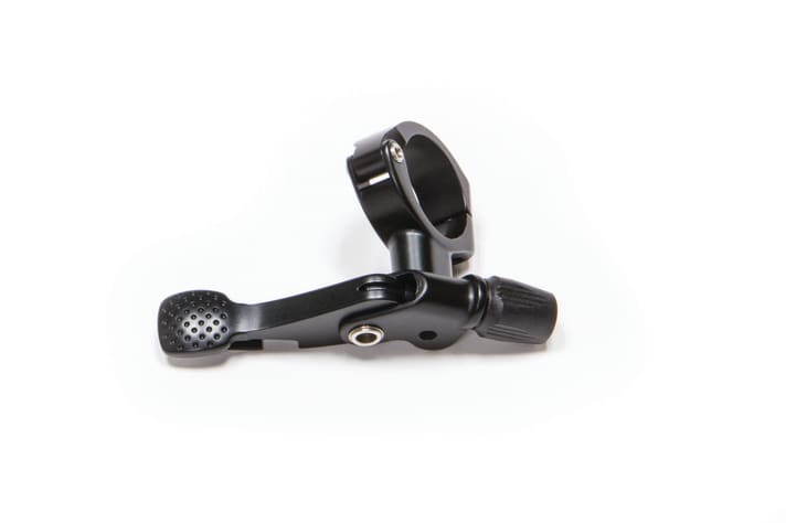   Für 1x11- und 1x12-Fahrer kommt ein Fox-Hebel, der anstelle des linken Schalthebels montiert werden kann. 