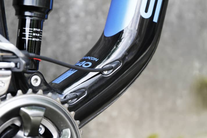   Alle Züge verlaufen im Rahmeninneren.