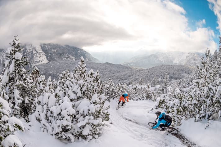   Biking in winter - great fun when properly dressed