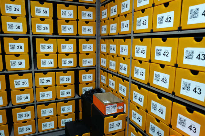   Before we set off, we first make a detour to the shoe department. Work shoes are a must. Which is why they are available in all sizes.