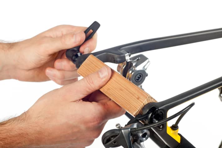   Carbonrahmen sind empfindlich und müssen beim Transport geschützt werden.