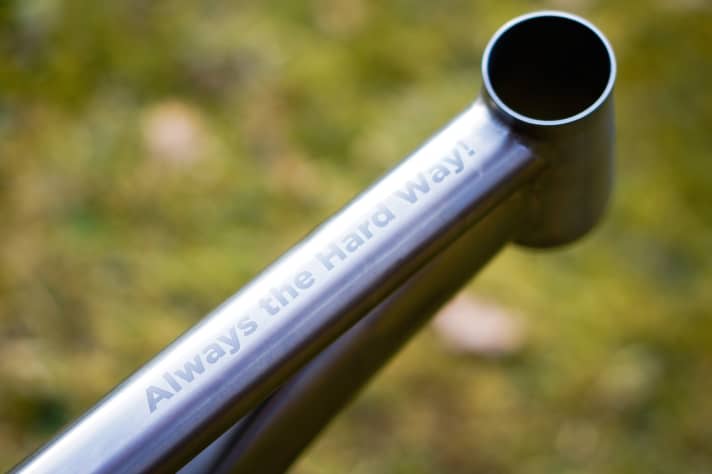   I don't know how many times I've blasted this song into my ear canals. No band makes their guitars roar like Terror from Los Angeles. I've got every record and have been to concerts umpteen times. "Always the Hard Way" is my absolute favourite song. I listen to it to pep myself up before every marathon. I thought about the font and spelling for a long time, but finally decided in favour of the band's spelling.