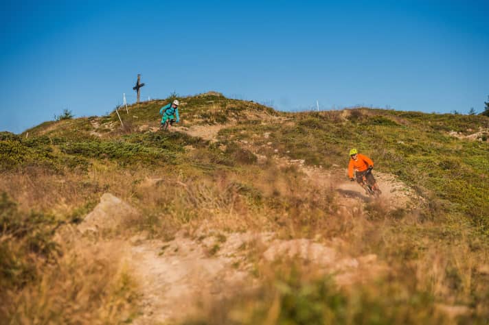   Auf dem Herrnsteig am Kronplatz