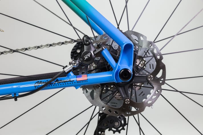 Thru-axle, Boost dimensions and the brake calliper on the chainstay: the new Yo Eddy 2.2 is based on current standards.