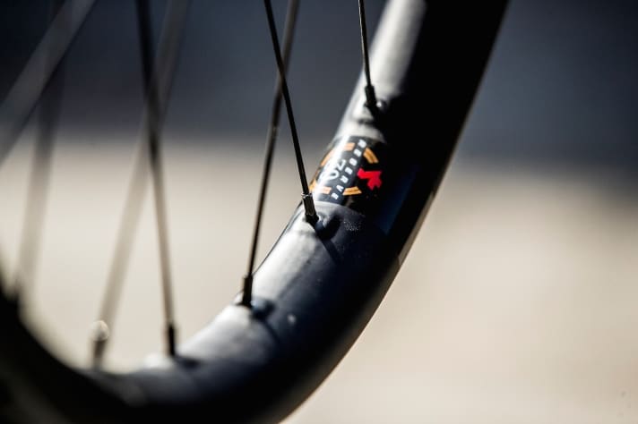   28 holes, standard spokes, standard nipples: Santa Cruz focusses on service friendliness and easy spare parts procurement.