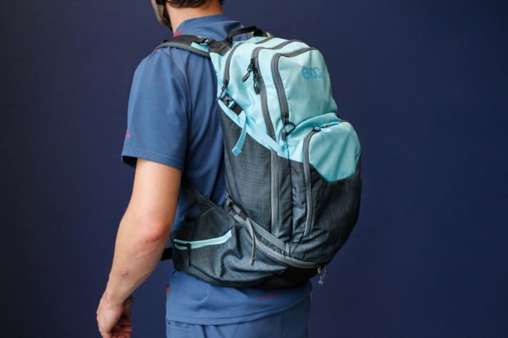 Der Evoc Explorer Pro 30: Genug Platz für ausgedehnte Abenteuer mit dem Bike.