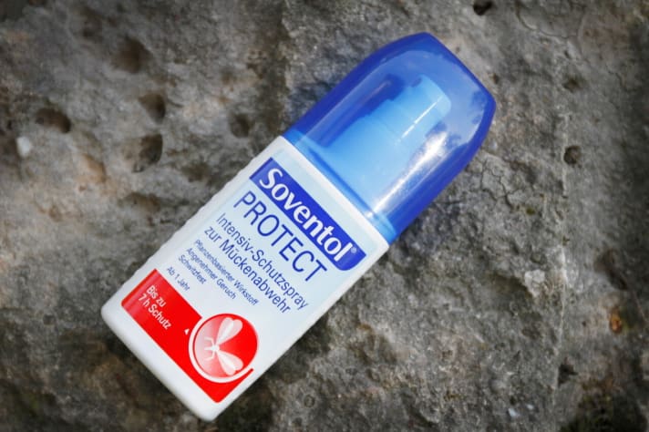 Auch für Kleinkinder: Das Solventol Anti-Mückenspray wirkt auf pflanzlicher Basis.