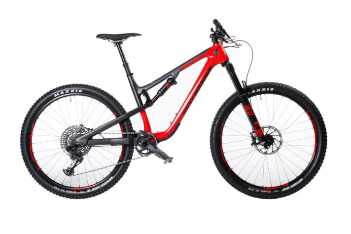   The BC edition of the new Rocky Mountain Thunderbolt gets more travel: 140/140 mm travel is provided by the Fox suspension.