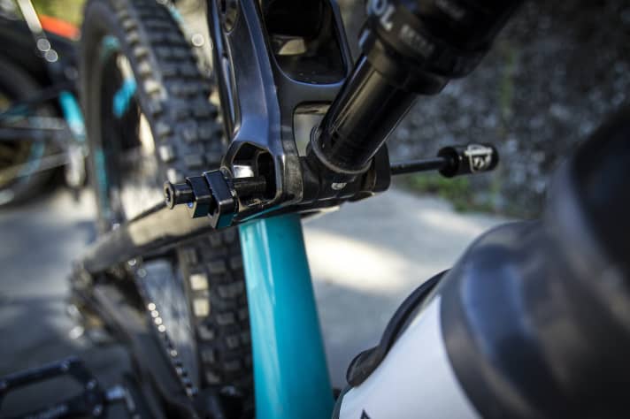   Die zwei verzahnten Chip-Einsätze des Ride-9-Systems erlauben neun verschiedene Geometrie-Einstellungen.