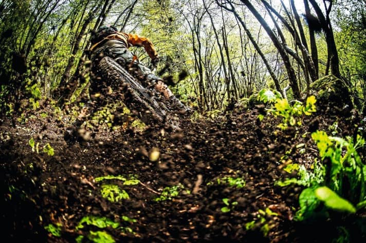 Admittedly, bikers destroy paths and increase soil erosion. But it depends on how you ride. If you simply roll through the forest, mountain biking is no more harmful than hiking.