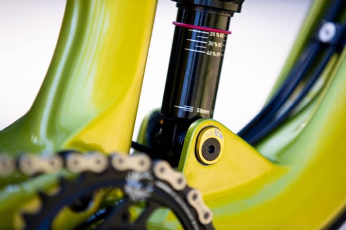   Ein Flipchip ist bei beiden neuen Modellen integriert. Dadurch lässt sich der Lenkwinkel um 0,5 Grad anpassen.