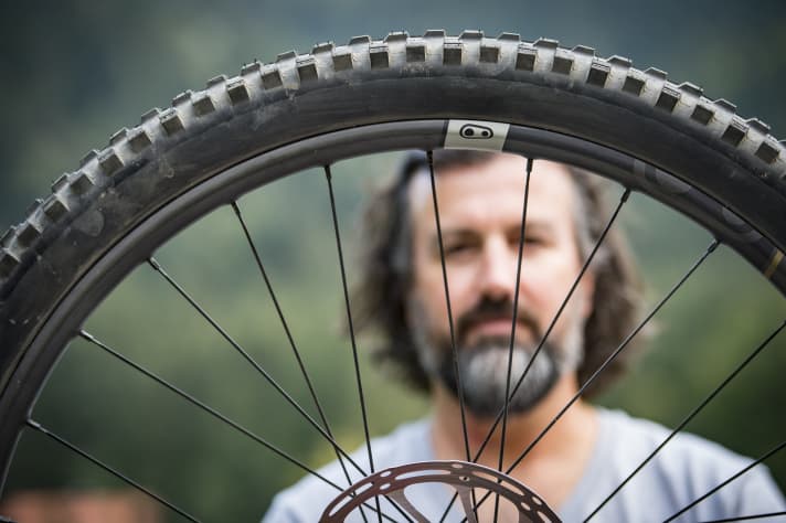   Jason Schiers, the man behind the Crankbrothers Synthesis Wheels. The co-founder of Enve is a carbon specialist.