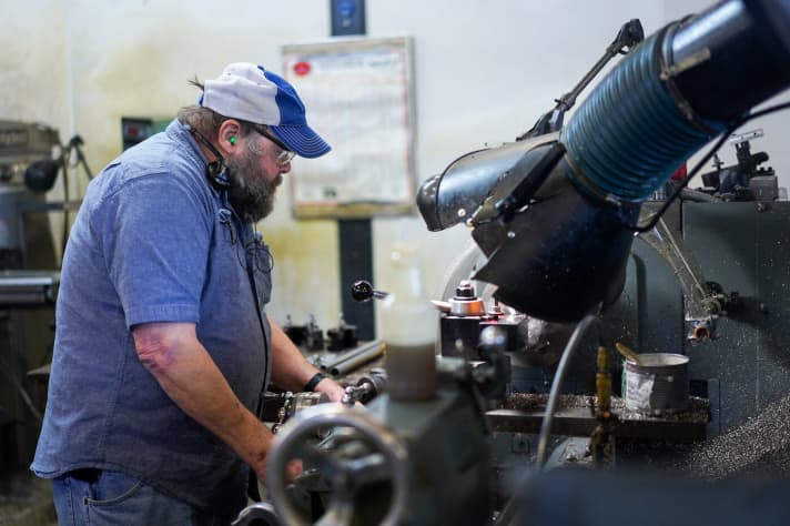   Fred is Chris King's longest-serving employee and has been with the company since 1991. He manufactures the prototypes and spare parts for the machines.