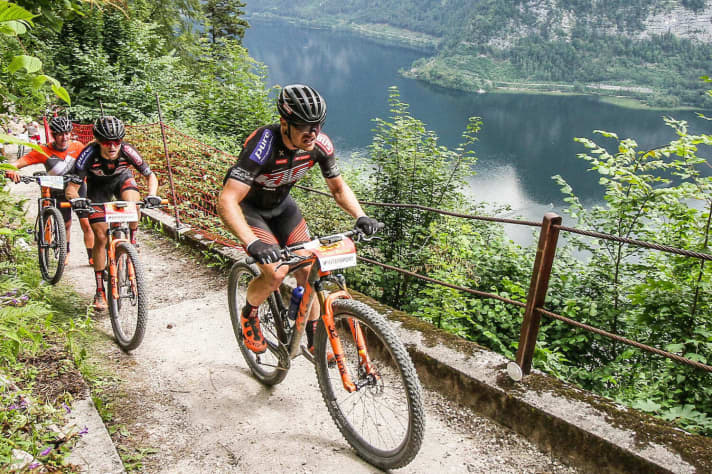   The super steep Salzberg is one of the toughest tests on the 210-kilometre extreme distance.