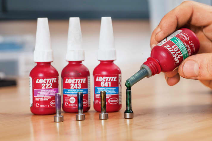   Loctite for safety With the right threadlocker, screws will no longer loosen unintentionally and can still be removed (if required). Loctite is available in different strengths - the strongest ones can only be loosened with a hot air gun. Here you should pay attention to the area of application.